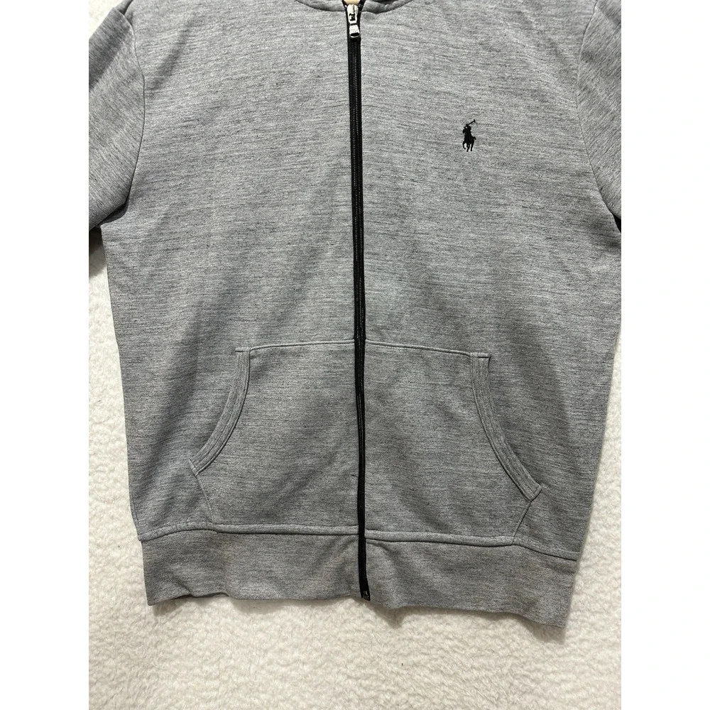 Polo Ralph Lauren Men's Gray Full Zip Hoodie Sweatshirt Size M (175/96A)‎
